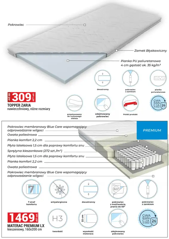 Merkury Market - gazetka promocyjna Meble, wypoczynki, materace od środy 01.04 do czwartku 30.04 - strona 36