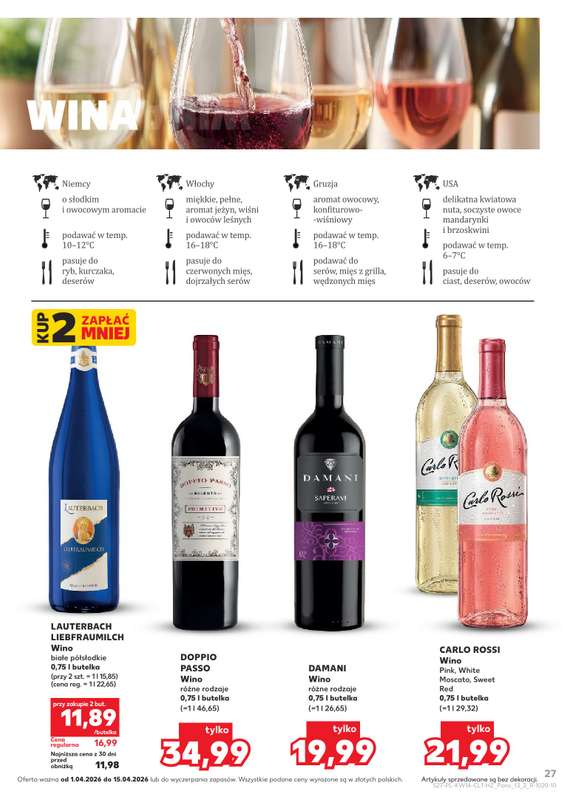 Kaufland - gazetka promocyjna Barek Kauflandu  do środy 15.04 - strona 27