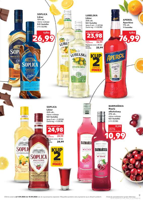 Kaufland - gazetka promocyjna Barek Kauflandu  do środy 15.04 - strona 9