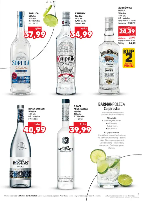 Kaufland - gazetka promocyjna Barek Kauflandu  do środy 15.04 - strona 5