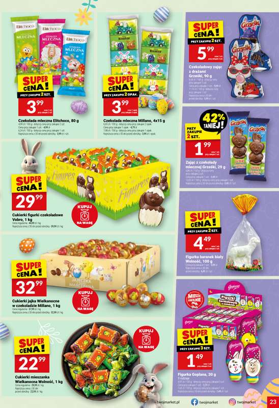 Twój Market - gazetka promocyjna Gazetka od środy 01.04 do wtorku 07.04 - strona 23