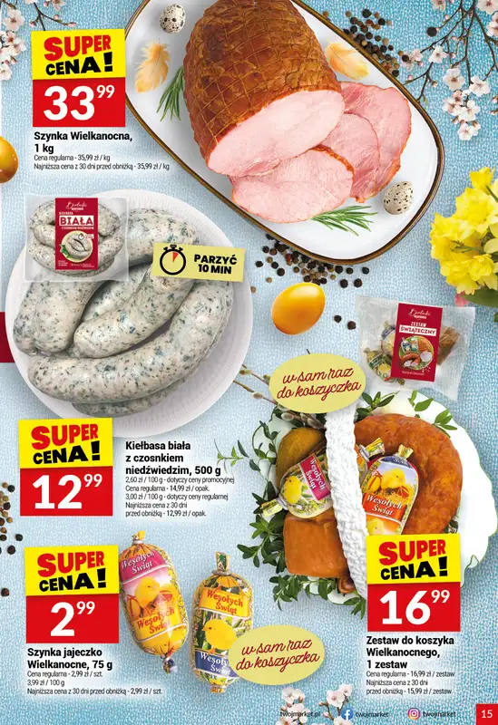 Twój Market - gazetka promocyjna Gazetka od środy 01.04 do wtorku 07.04 - strona 15