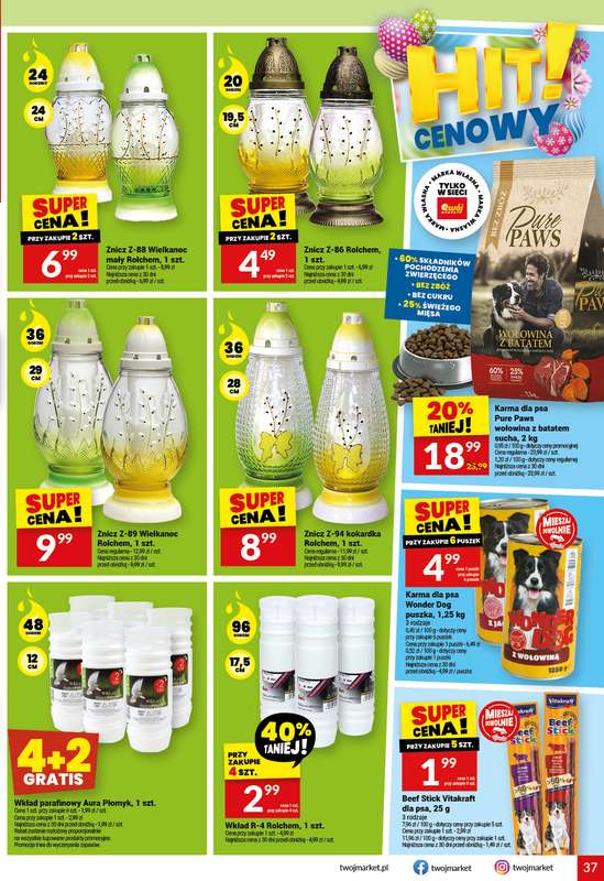 Twój Market - gazetka promocyjna Gazetka od środy 01.04 do wtorku 07.04 - strona 37