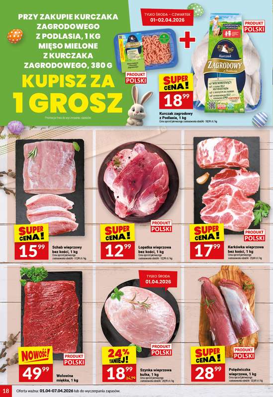 Twój Market - gazetka promocyjna Gazetka od środy 01.04 do wtorku 07.04 - strona 18