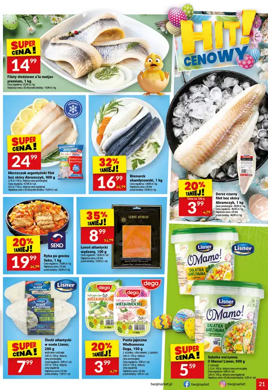 Twój Market - gazetka promocyjna Gazetka od środy 01.04 do wtorku 07.04 - strona 21