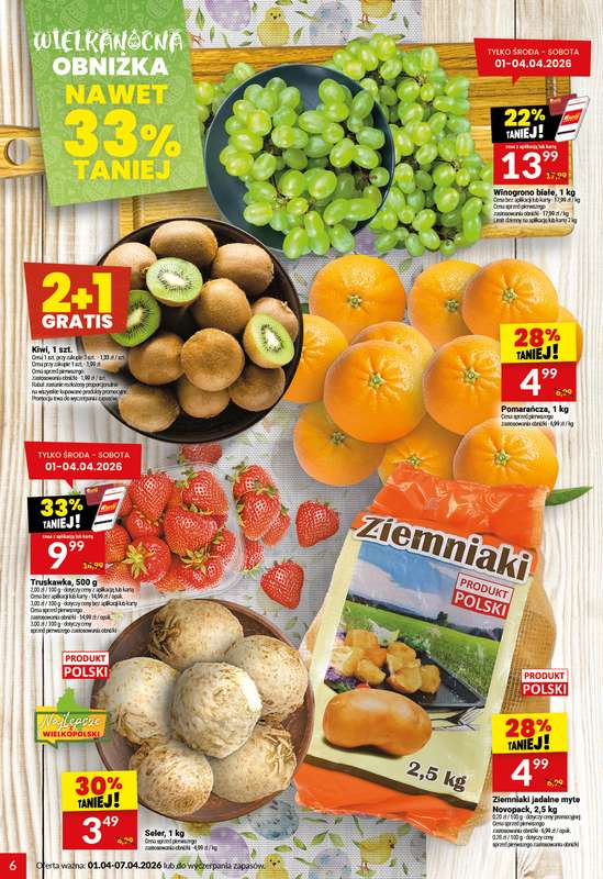 Twój Market - gazetka promocyjna Gazetka od środy 01.04 do wtorku 07.04 - strona 6