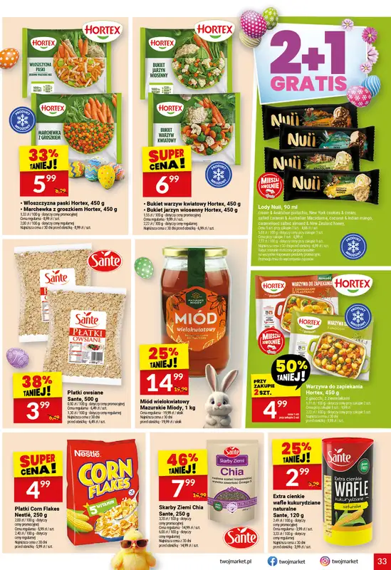 Twój Market - gazetka promocyjna Gazetka od środy 01.04 do wtorku 07.04 - strona 33