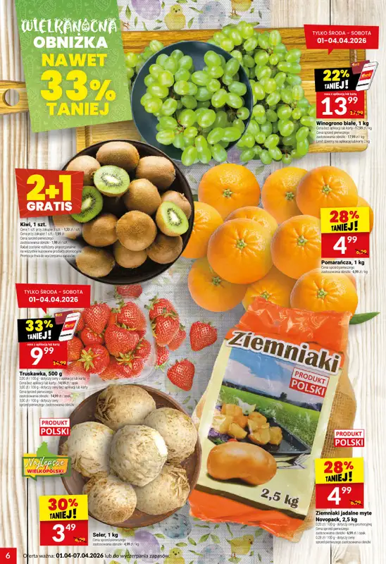 Twój Market - gazetka promocyjna Gazetka od środy 01.04 do wtorku 07.04 - strona 6