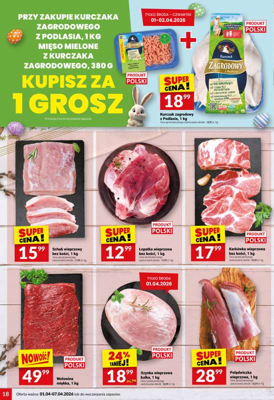 Twój Market - gazetka promocyjna Gazetka od środy 01.04 do wtorku 07.04 - strona 18