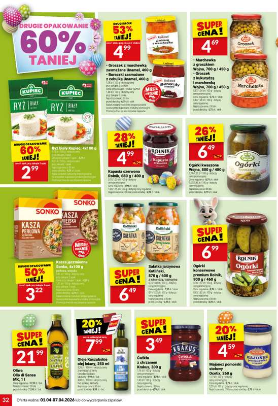 Twój Market - gazetka promocyjna Gazetka od środy 01.04 do wtorku 07.04 - strona 32
