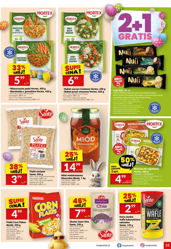 Twój Market - gazetka promocyjna Gazetka od środy 01.04 do wtorku 07.04 - strona 33