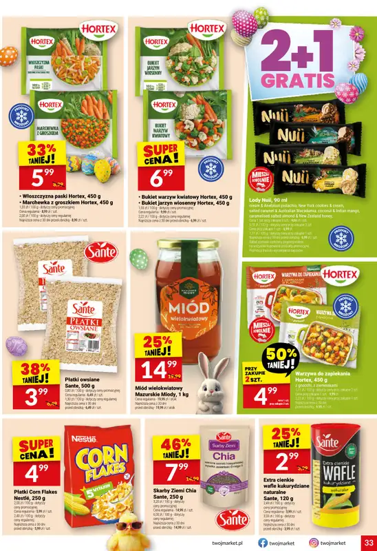 Twój Market - gazetka promocyjna Gazetka od środy 01.04 do wtorku 07.04 - strona 33