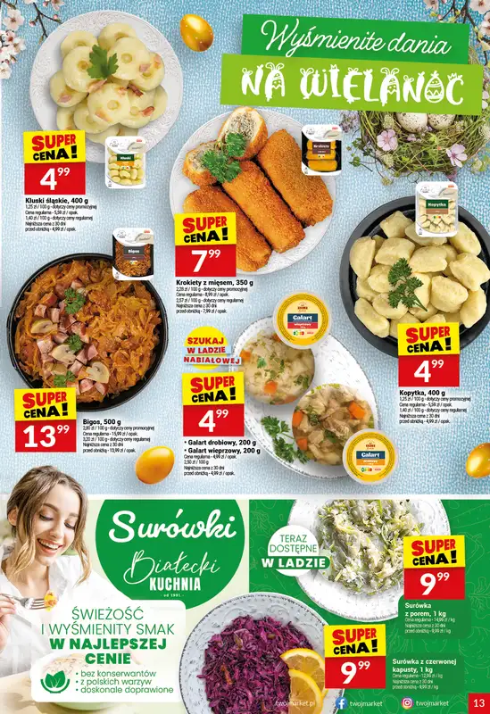 Twój Market - gazetka promocyjna Gazetka od środy 01.04 do wtorku 07.04 - strona 13