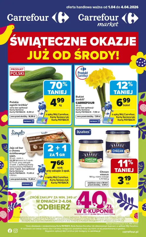 Carrefour - gazetka promocyjna Gazetka Weekend promek już od środy  