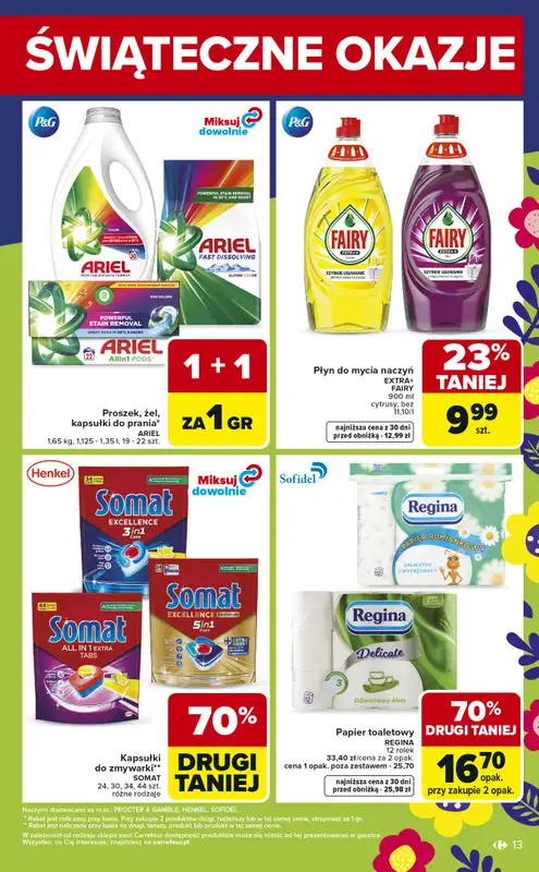 Carrefour - gazetka promocyjna Gazetka Weekend promek już od środy od środy 01.04 do soboty 04.04 - strona 13
