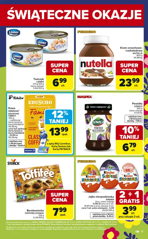 Carrefour - gazetka promocyjna Gazetka Weekend promek już od środy od środy 01.04 do soboty 04.04 - strona 11