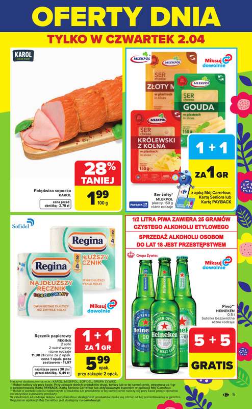 Carrefour - gazetka promocyjna Gazetka Weekend promek już od środy od środy 01.04 do soboty 04.04 - strona 5