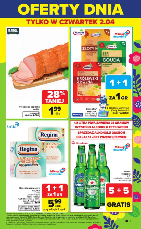 Carrefour Market - gazetka promocyjna Gazetka Weekend promek już od środy od środy 01.04 do soboty 04.04 - strona 5