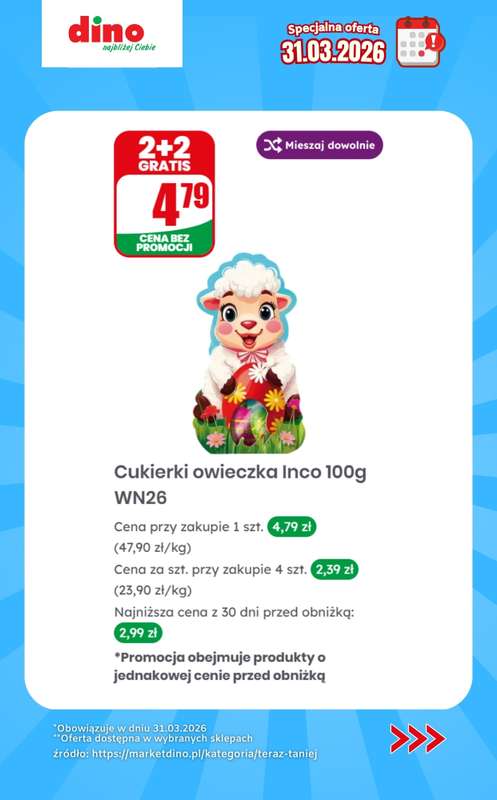 Dino - gazetka promocyjna Specjalna oferta na 31.03.2026 - promocje spoza gazetki od wtorku 31.03 do wtorku 31.03 - strona 5