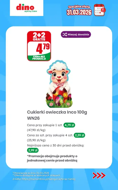 Dino - gazetka promocyjna Specjalna oferta na 31.03.2026 - promocje spoza gazetki od wtorku 31.03 do wtorku 31.03 - strona 5