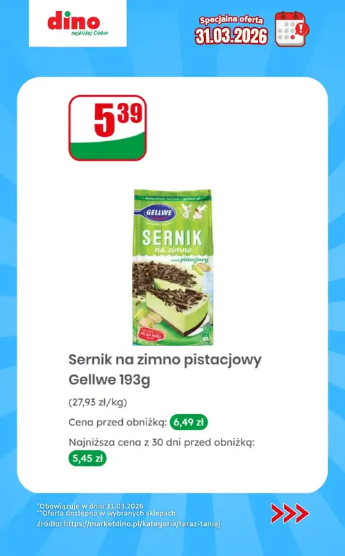 Dino - gazetka promocyjna Specjalna oferta na 31.03.2026 - promocje spoza gazetki od wtorku 31.03 do wtorku 31.03 - strona 4