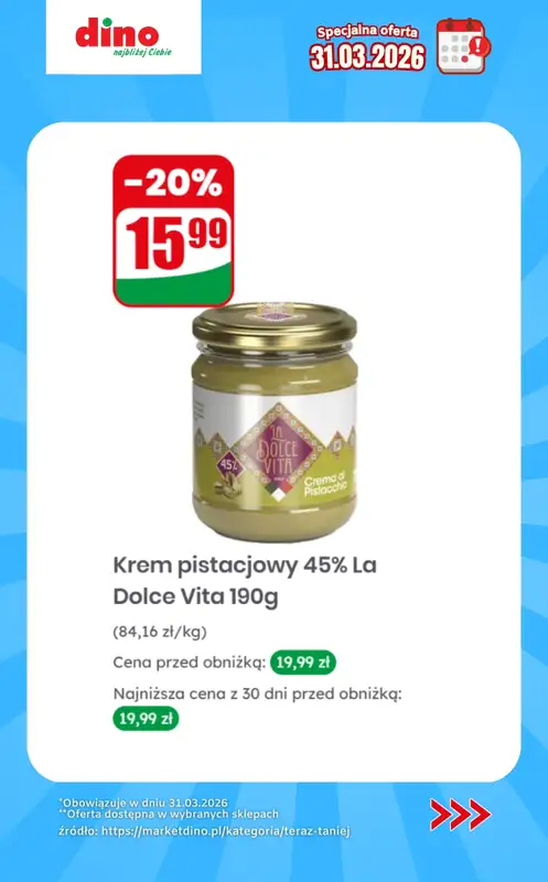 Dino - gazetka promocyjna Specjalna oferta na 31.03.2026 - promocje spoza gazetki od wtorku 31.03 do wtorku 31.03 - strona 3