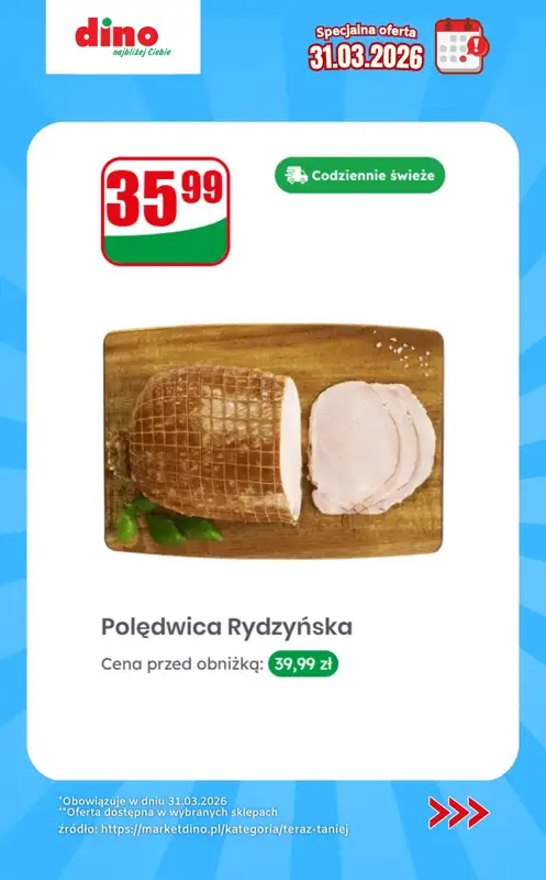 Dino - gazetka promocyjna Specjalna oferta na 31.03.2026 - promocje spoza gazetki od wtorku 31.03 do wtorku 31.03 - strona 8