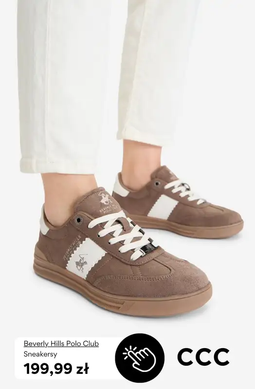 CCC - gazetka promocyjna Brązowe sneakersy damskie od wtorku 31.03  - strona 5