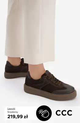 CCC - gazetka promocyjna Brązowe sneakersy damskie od wtorku 31.03  - strona 9