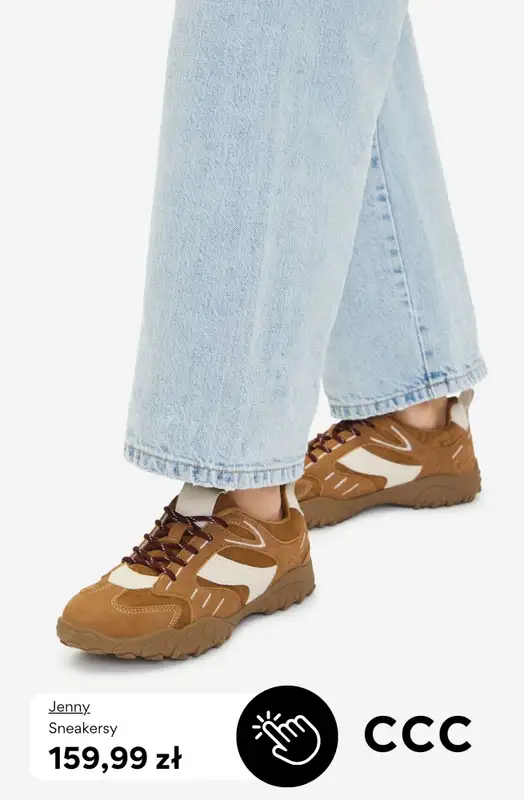 CCC - gazetka promocyjna Brązowe sneakersy damskie   - strona 3