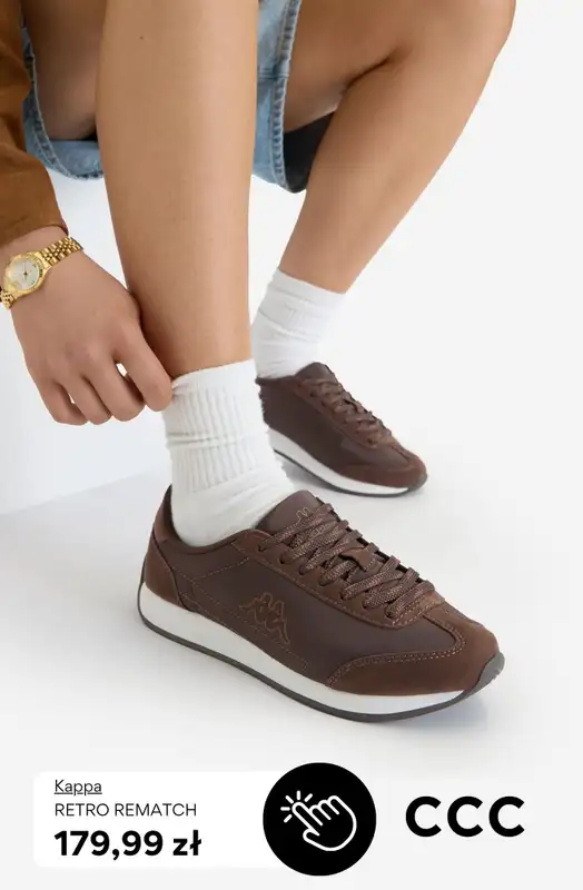 CCC - gazetka promocyjna Brązowe sneakersy damskie od wtorku 31.03  - strona 4