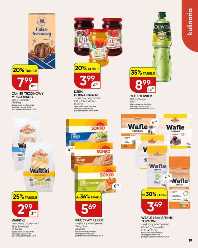 Chata Polska - gazetka promocyjna Gazetka 9-19.04  do niedzieli 19.04 - strona 19