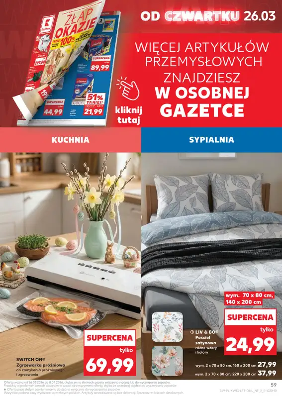 Kaufland - gazetka promocyjna Gazetka Tygodnia od czwartku 26.03 do wtorku 31.03 - strona 59