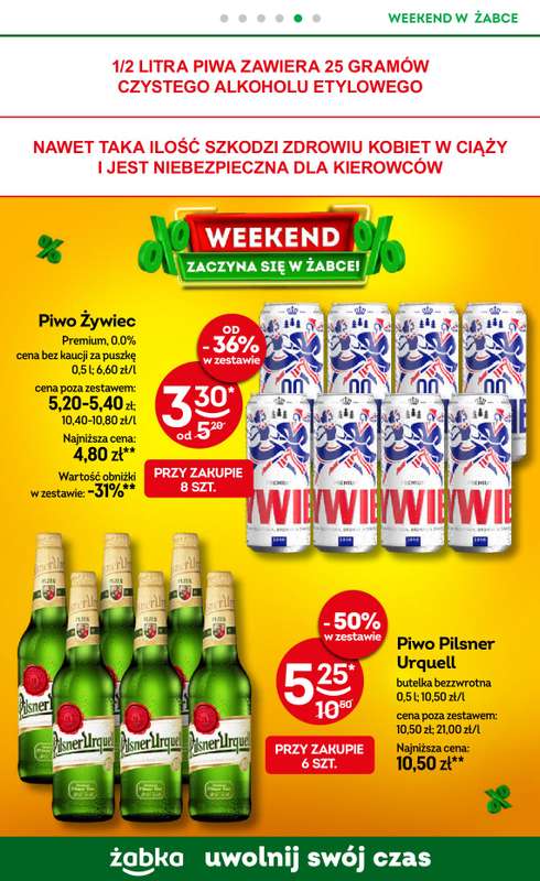 Żabka - gazetka promocyjna Gazetka weekendowa od piątku 03.04 do poniedziałku 06.04 - strona 6