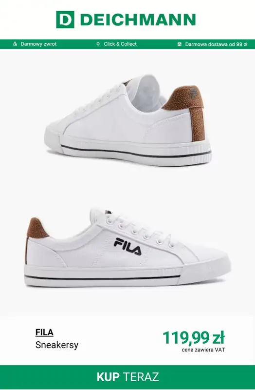 Deichmann - gazetka promocyjna Tenisówki męskie od wtorku 31.03  - strona 5