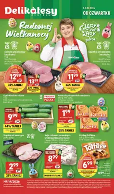 Delikatesy Centrum - gazetka promocyjna Gazetka  do środy 08.04