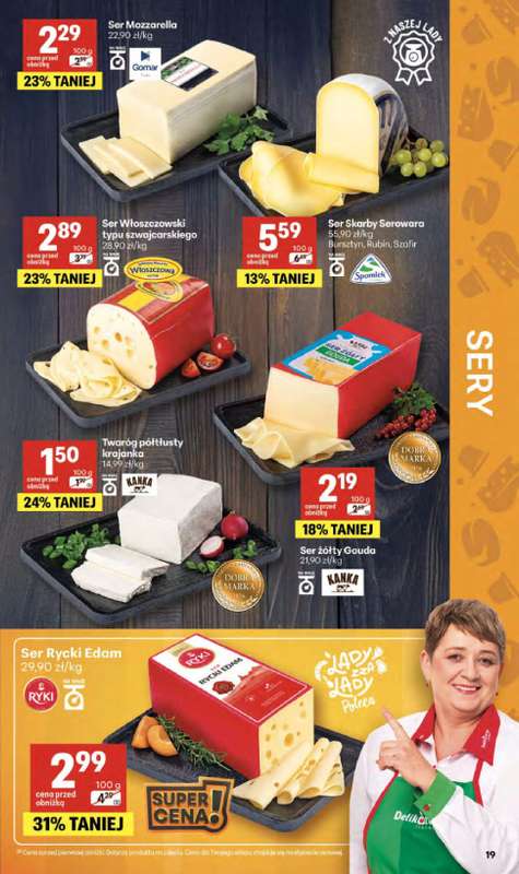 Delikatesy Centrum - gazetka promocyjna Gazetka  do środy 08.04 - strona 19