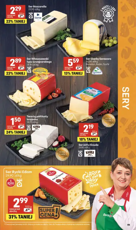 Delikatesy Centrum - gazetka promocyjna Gazetka  do środy 08.04 - strona 19