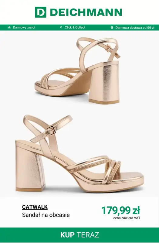 Deichmann - gazetka promocyjna Buty ślubne damskie od środy 01.04  - strona 13