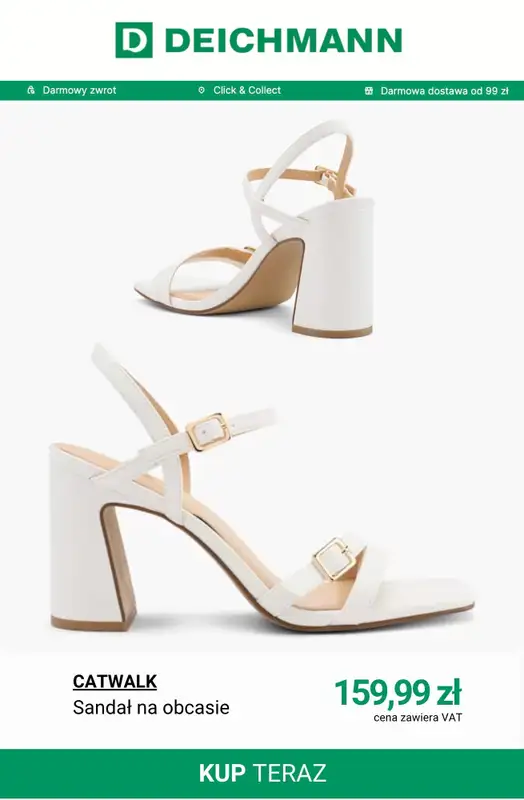 Deichmann - gazetka promocyjna Buty ślubne damskie od środy 01.04  - strona 6