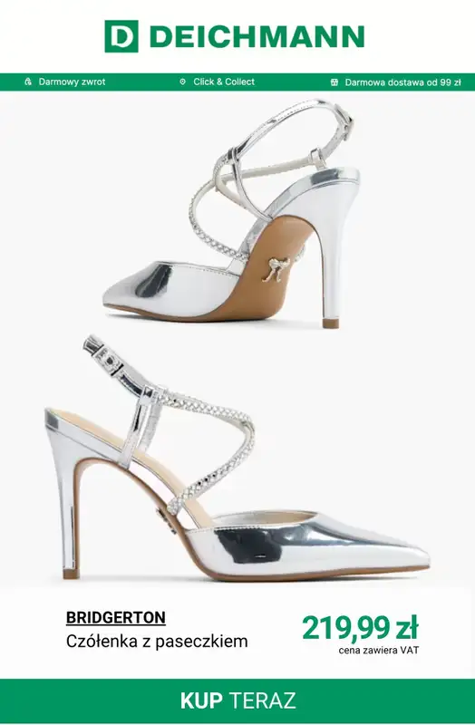 Deichmann - gazetka promocyjna Buty ślubne damskie od środy 01.04  - strona 10