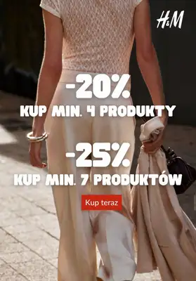 H&M - gazetka promocyjna Do -25% na wybrane produkty od wtorku 31.03 