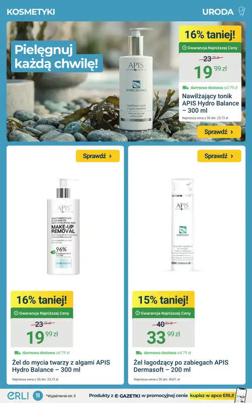 ERLI - gazetka promocyjna Zapasy do domu taniej do -68%! od środy 01.04 do niedzieli 05.04 - strona 11