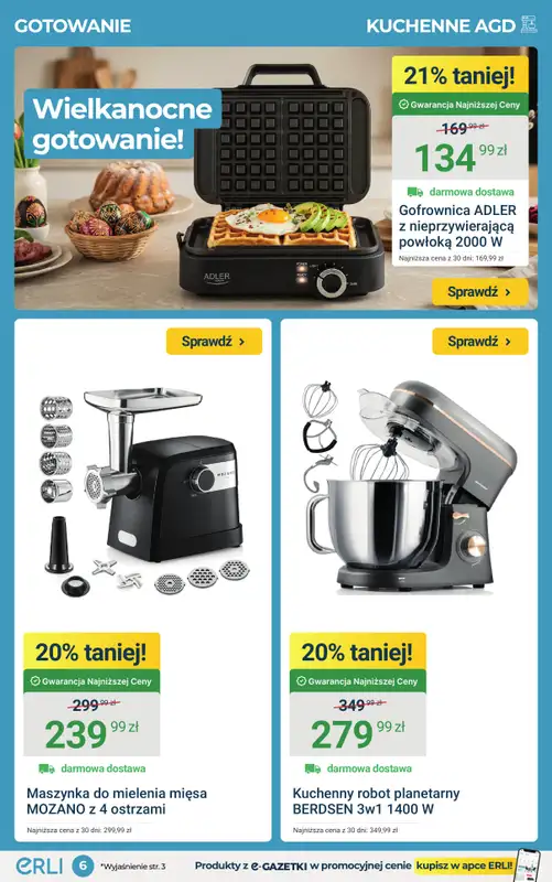 ERLI - gazetka promocyjna Zapasy do domu taniej do -68%! od środy 01.04 do niedzieli 05.04 - strona 6