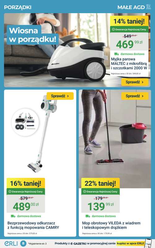 ERLI - gazetka promocyjna Zapasy do domu taniej do -68%! od środy 01.04 do niedzieli 05.04 - strona 8