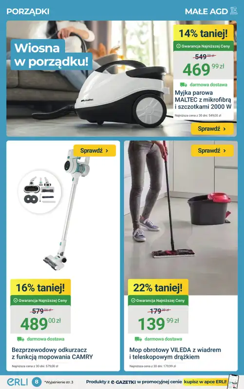 ERLI - gazetka promocyjna Zapasy do domu taniej do -68%! od środy 01.04 do niedzieli 05.04 - strona 8