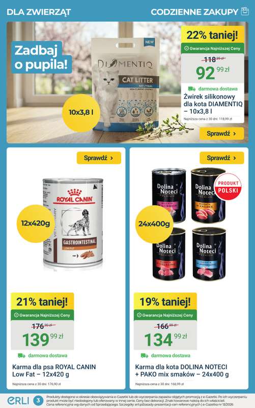 ERLI - gazetka promocyjna Zapasy do domu taniej do -68%! od środy 01.04 do niedzieli 05.04 - strona 3