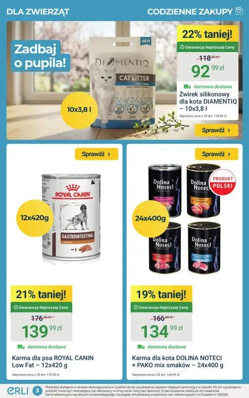 ERLI - gazetka promocyjna Zapasy do domu taniej do -68%! od środy 01.04 do niedzieli 05.04 - strona 3