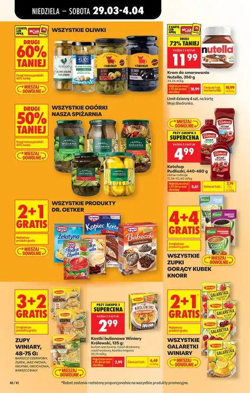 Biedronka - gazetka promocyjna Gazetka, Z ladą tradycyjną od niedzieli 29.03 do soboty 04.04 - strona 58