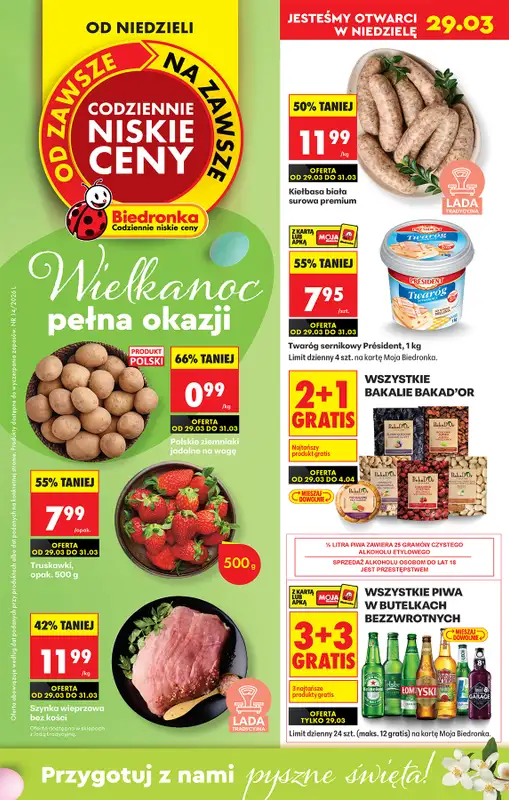 Biedronka - gazetka promocyjna Gazetka, Z ladą tradycyjną  